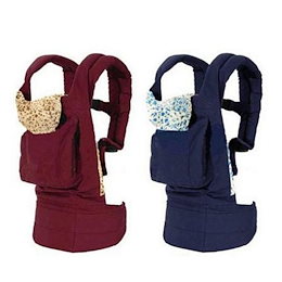 ★送料無料!Baby Carrier ベビーキャリア 多機能 子守帯 綿で 抱っこ紐 軽くて使いやすい 出産祝い 抱っこひも レッド ブルー