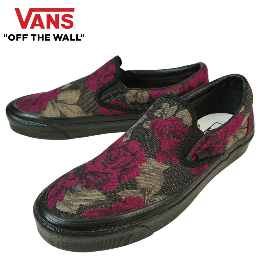 バンズ VANS ヴァンズCLASSIC SLIP-ONクラシック スリッポン【箱無し】(ANAHEIM FACTORY)ROSESBLK(アナハイムファクトリ