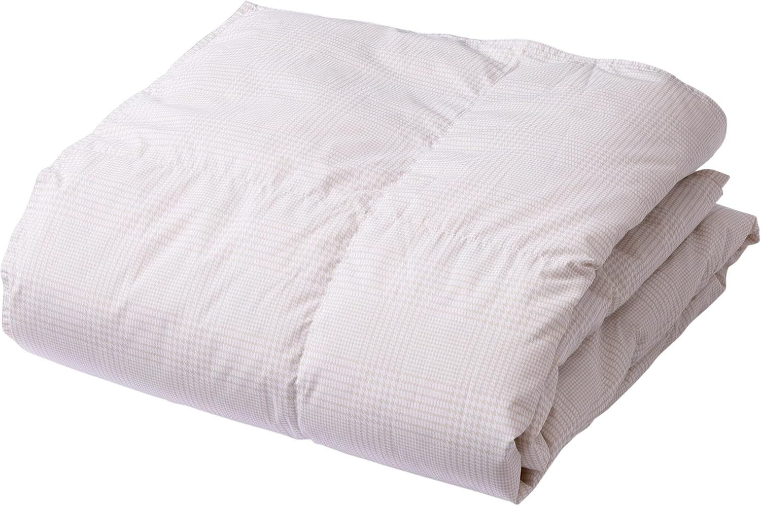 羽毛肌掛け布団 シングル 洗える ダウンケット 冷房の寝冷え対策にぴったり ダックダウン50% 吸放湿 ムレにくい 薄手 ベージュ KE05800001 8,360円