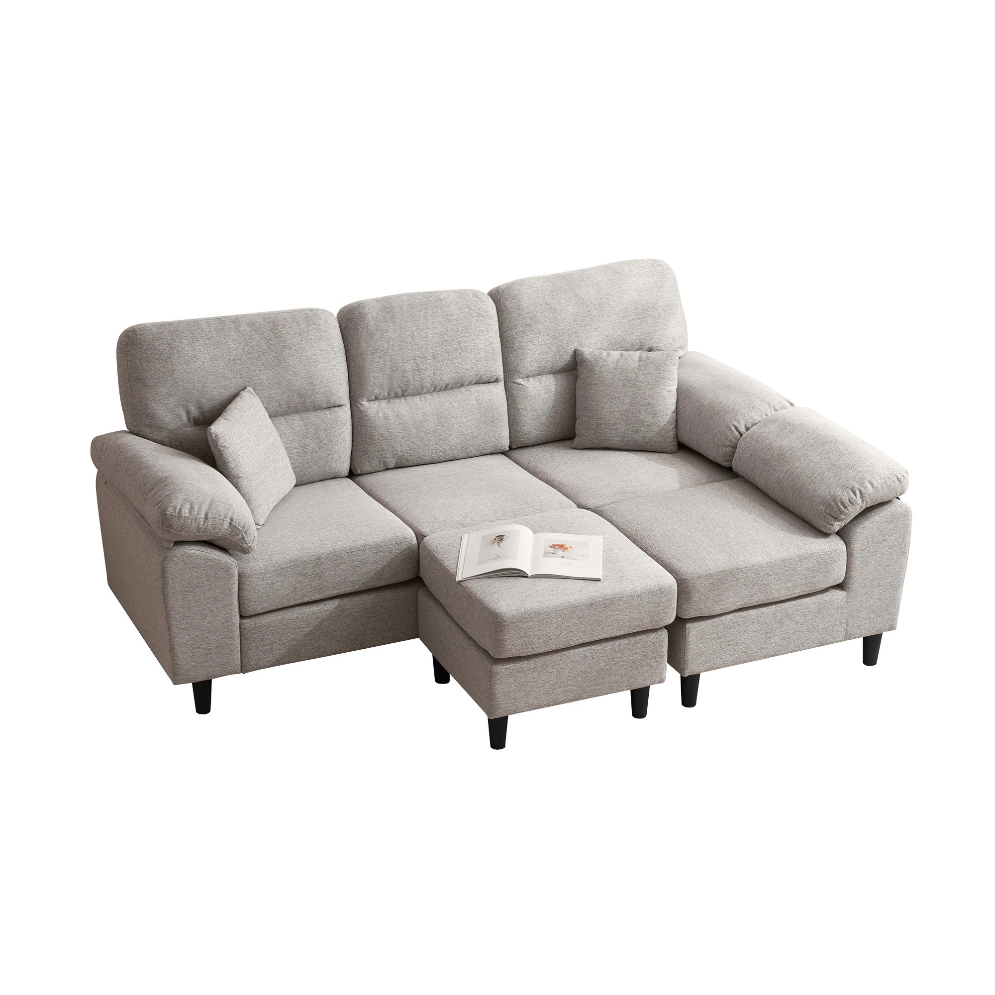 304ソファ ソファーセット 5人掛け 2-5人掛け L字 クッション付き 肘付き コーナー ローソファー ローソファーセット 42,208円