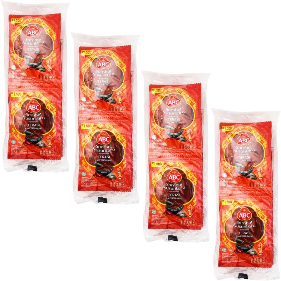 インドネシア調味料 サンバル ヌサンタラ テラシ 10パック入り x ４個セット 海外直送品