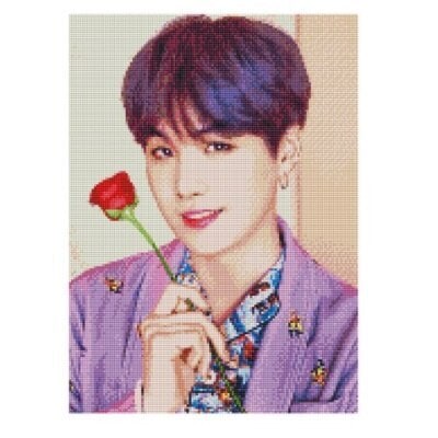 ILOVEPAINTING BTS SUGA CUBIC PAINTING SUGA