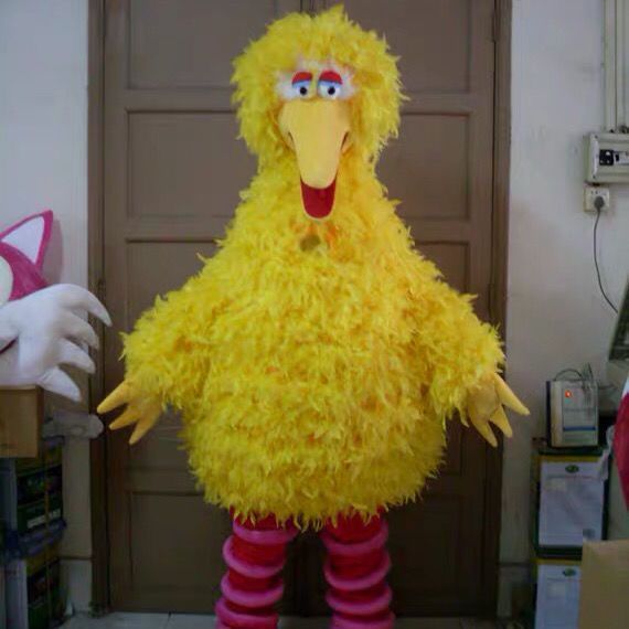 ハロウィーン漫画人形衣装大黄鳥人形服クッキー奇妙な歩行漫画マスコット