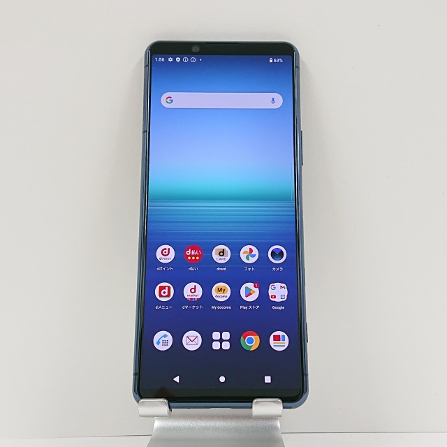 Xperia 5 II SO-52A docomo ブルー 送料無料 本体 c07127 【中古】