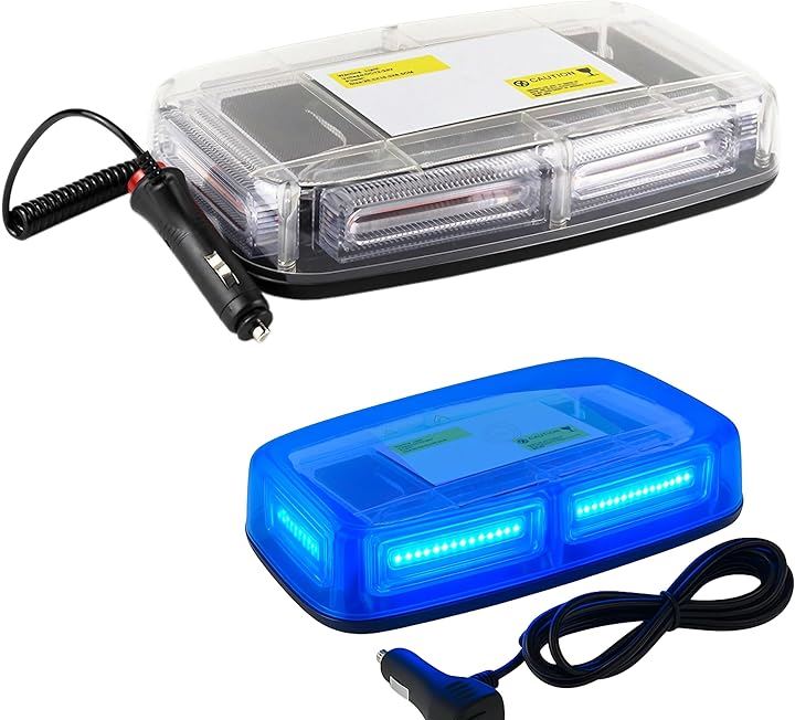 車載警告灯 回転灯 作業灯 LED 高輝度 36W マグネット式 IP65 防水 DC12V 24V兼用 夜間作業車 緊急車両用 パトロール車 青(ブルー) 5,245円