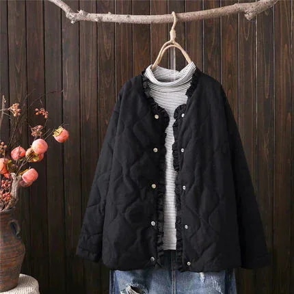 ボアコートキルティングコートジャケット裏起毛ボアキルティングコートレディース冬アウ今日は30パーセント 5,075円