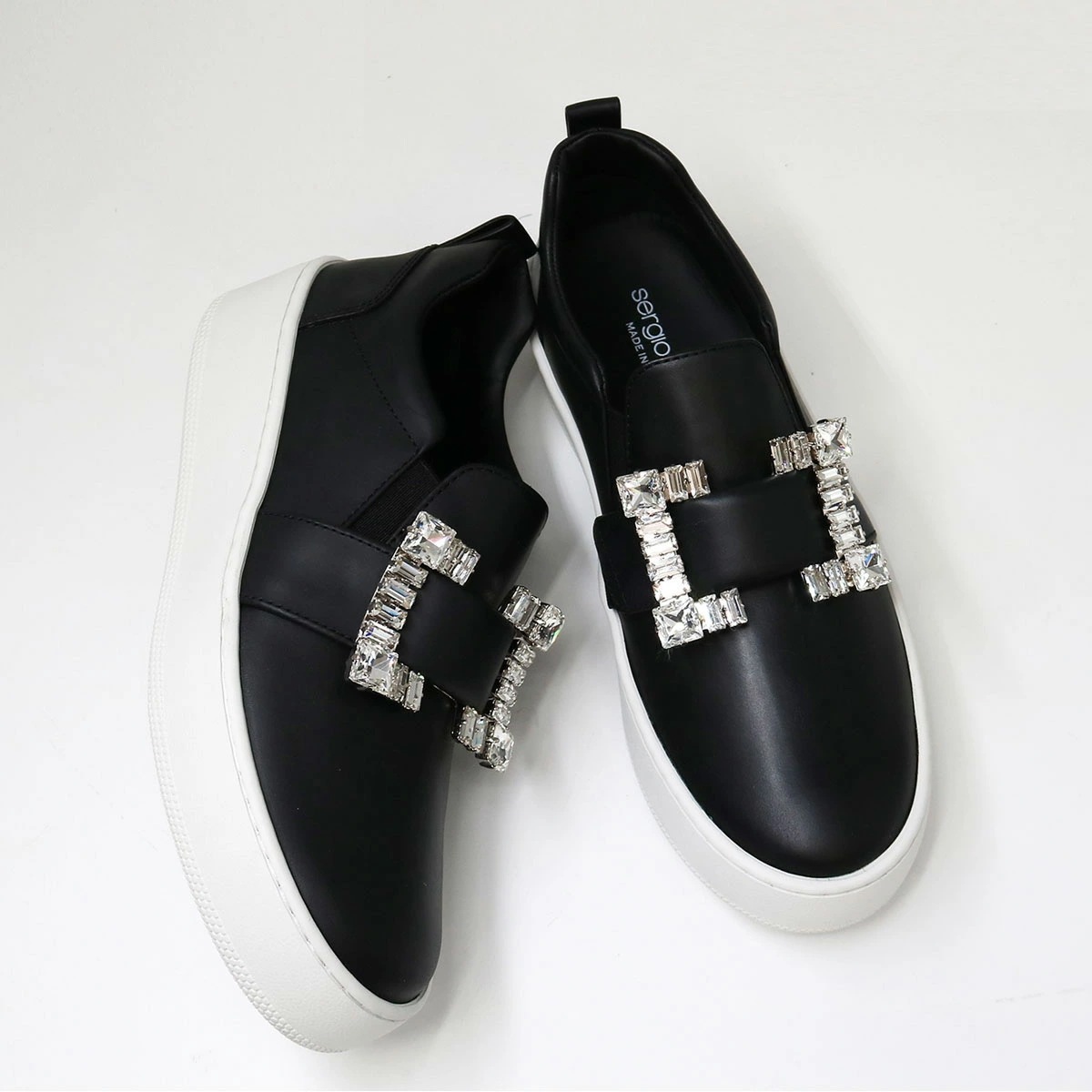 A92080MMV Twenty Sport クリスタル付きスニーカー フラットシューズ 靴 レディース ブラック BLACK ブランド