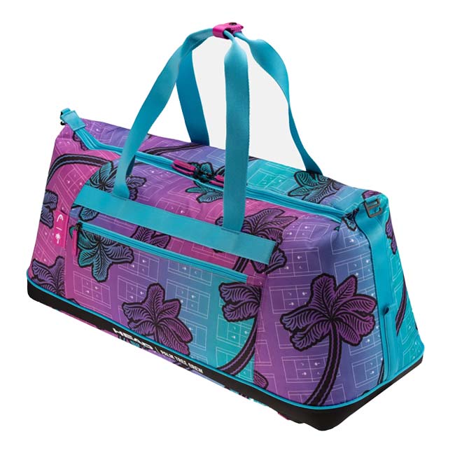 ヘッド(HEAD) 2025 TOUR ツアー ダッフル ラケットバッグ L 58L パームツリークルー 261875ブルー×パープル 【９本収納】