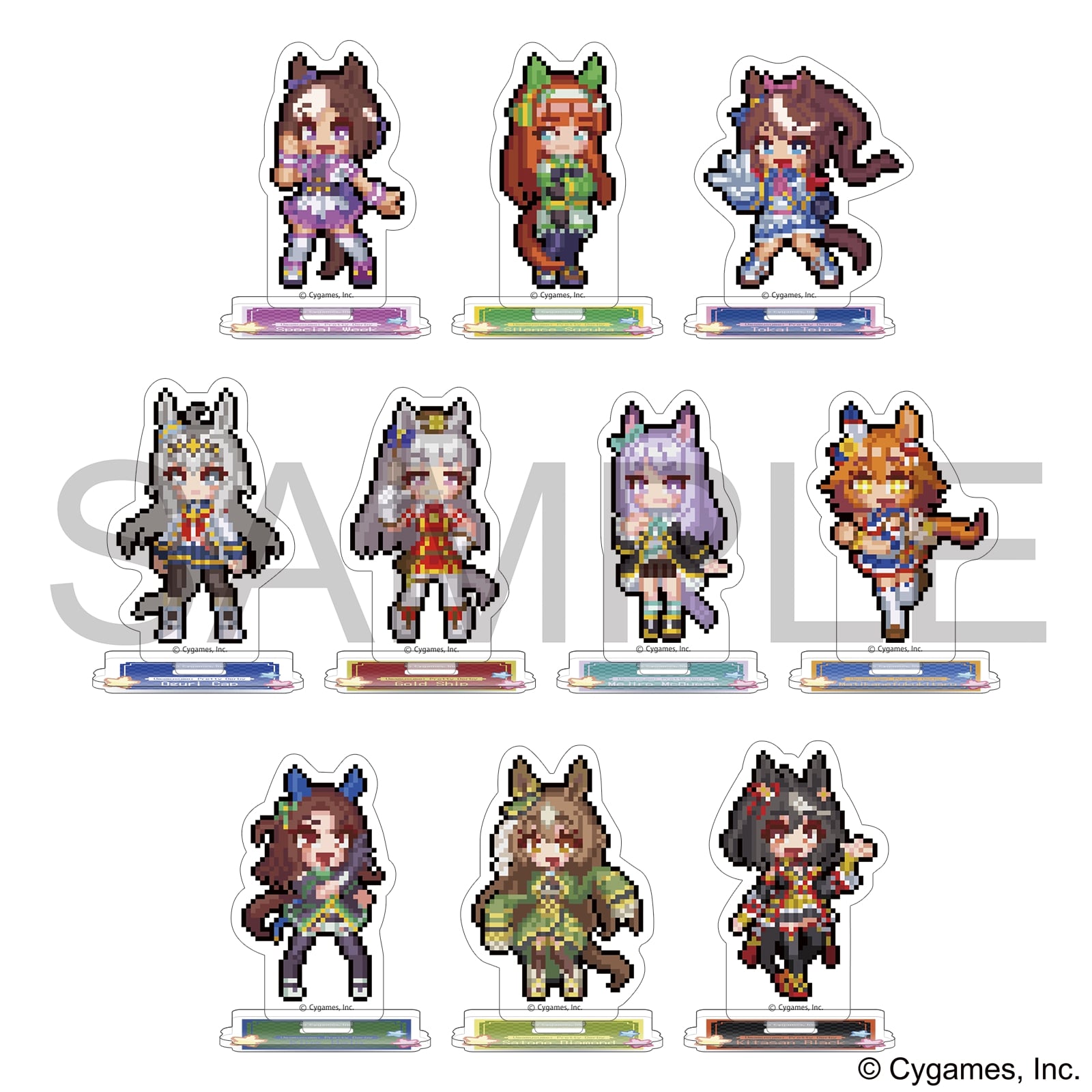 【新品/公式】 ウマ娘 プリティーダービー_ミニアクリルスタンドコレクション／熱血ハチャメチャ大感謝祭！ 【BOX／10個入り】 公式グッズ 公式ライセンス colleize コレイズ アニメ キャラ