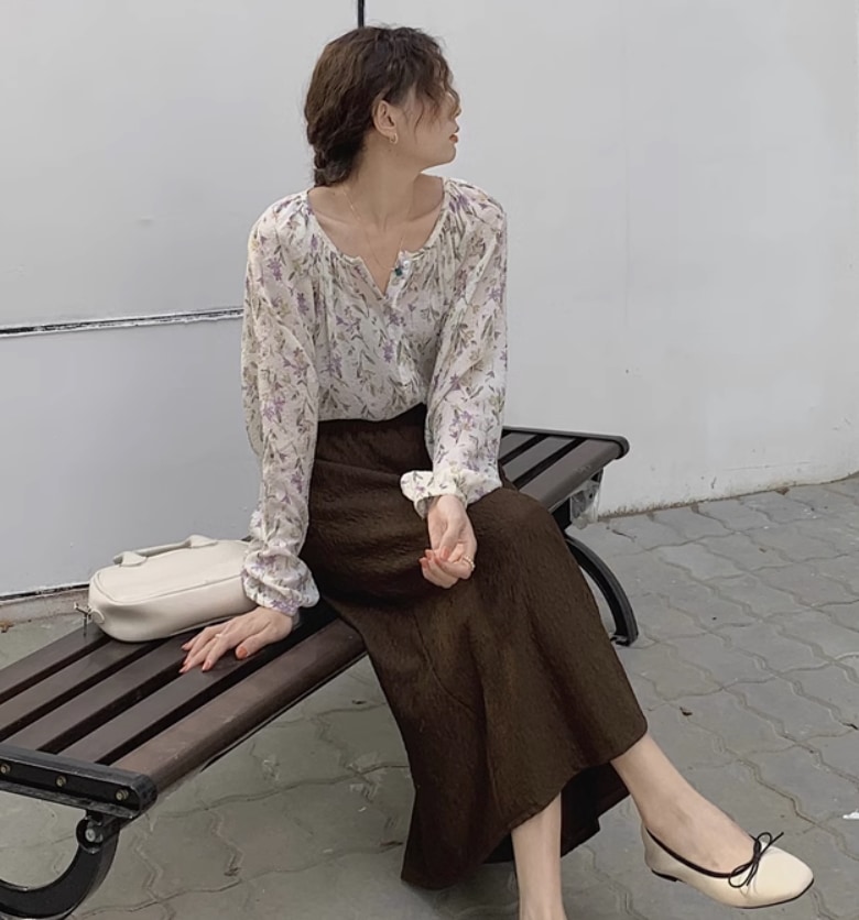 ボトムス デート モテアイテム フレアスカート ロング丈 ウエストゴム 大人可愛い きれいめ 上品 リボン おしゃれ かっこいい 大人可愛い ラブリー キュート ガーリー クール モード系 セクシー