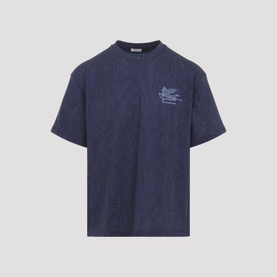 ETRO Men T-Shirts MRMA0004 AKG49 B0078 BLUE