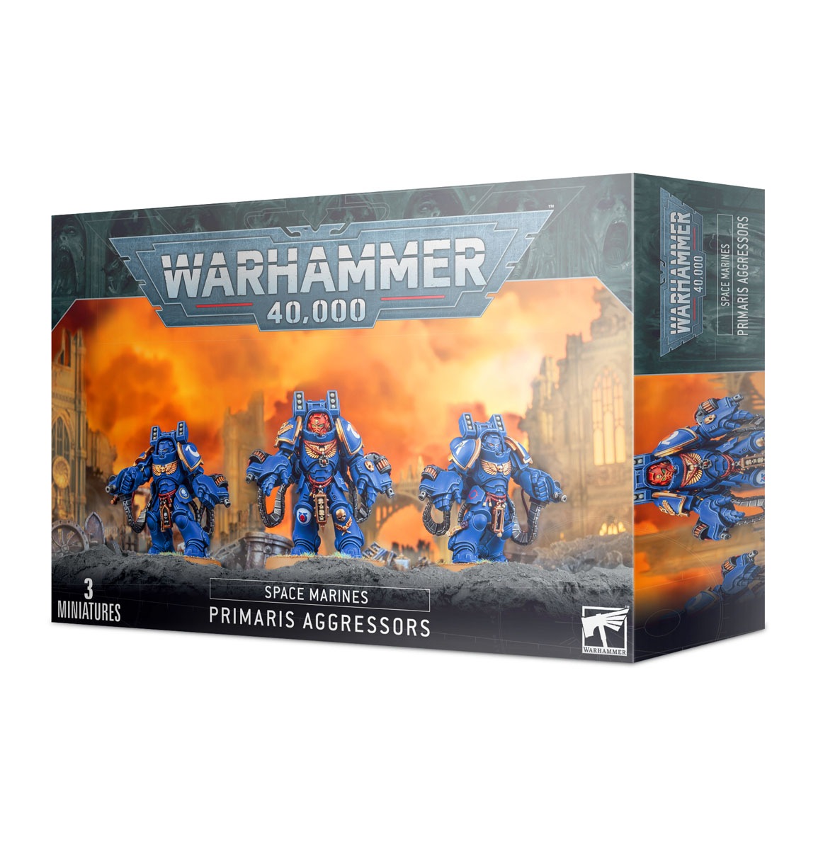 ゲームズワークショップ SPACE MARINES PRIMARIS AGGRESSORS スペースマリーン：プライマリス・アグレッサー ウォーハンマー GWS 48-69 スペマリプライマリスアグレ