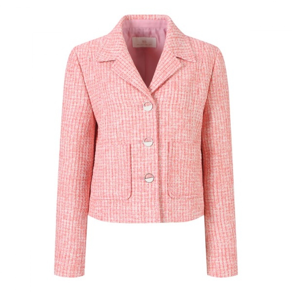 [C] ツイードクロップセットアップアップジャケット（SIJAB2118）