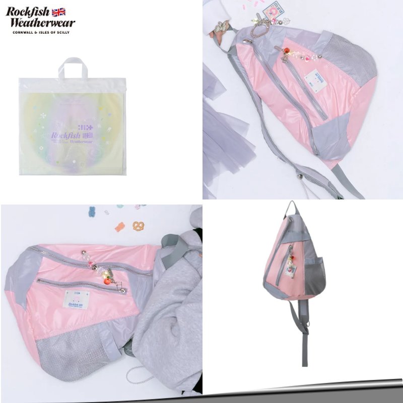 [ × ILLIT] SLING BAG PINK GREY