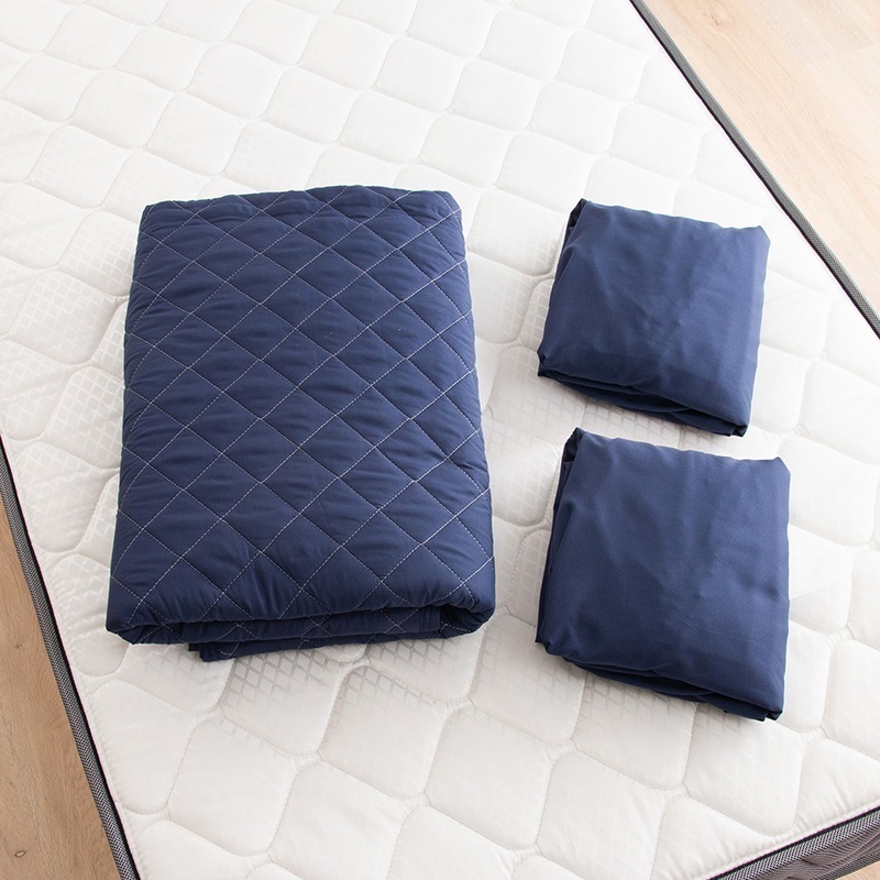 ウォッシャブル3点セット ポリエステル100% BOXシーツx2P&ベッドパッドx1P Dサイズ