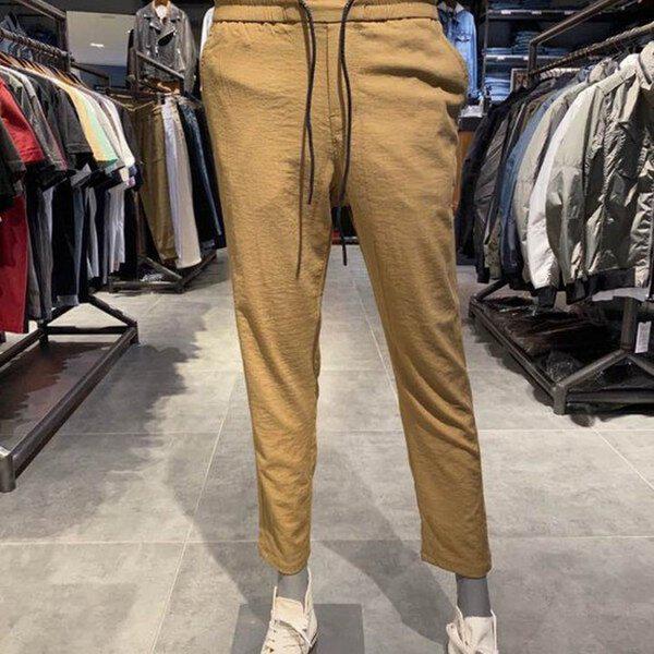 女性レーヨン混紡バンディングパンツ_DG