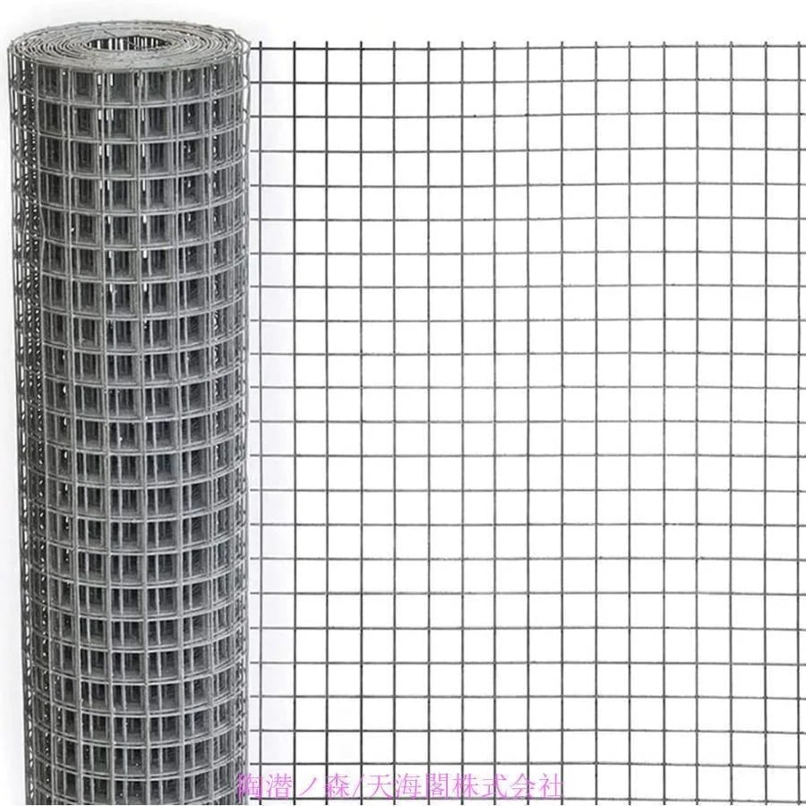 短納期金網 メッシュ 産業用金網 ガーデンワイヤーネット 1x10m スクエアメッシュ チキンワイヤーメッシュ 溶接金網 建築用ネット