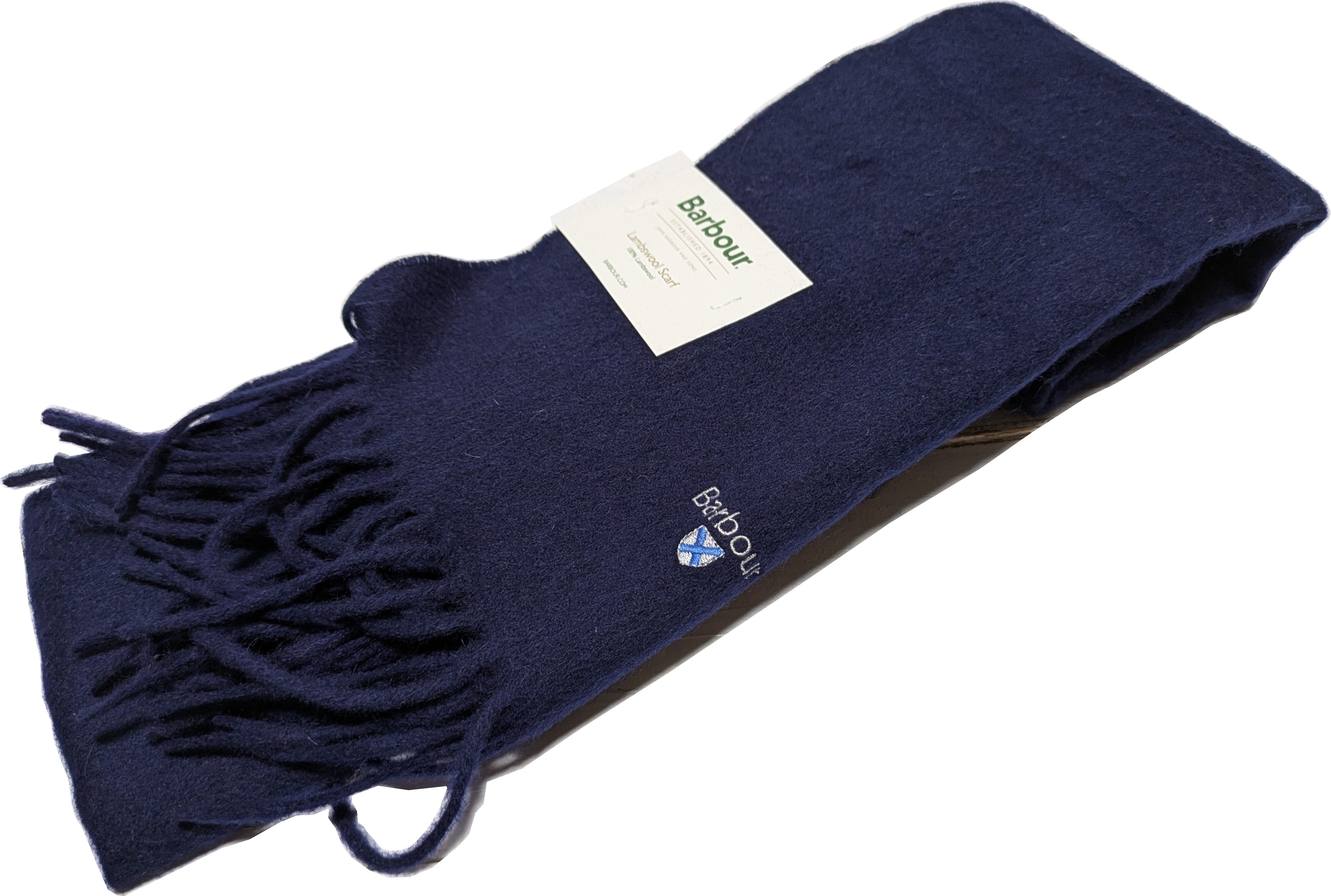 ラムズウール マフラー 紺 ネイビー lambswool 002