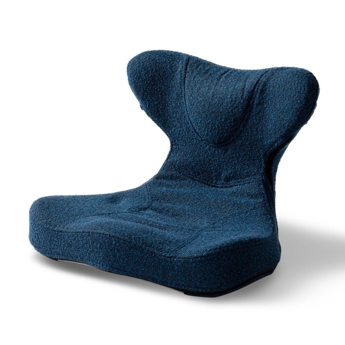 プロイデア 座椅子 姿勢 馬具マットプレミアムアドバンス 馬具シリーズ D-0070-4240-01 ブルー