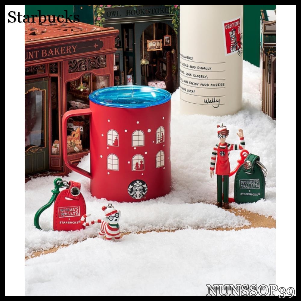Starbucks Joyful Wally Debi Tumbler Figure Keychain Set
