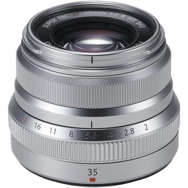 【中古】フジフィルム FUJIFILM 単焦点標準レンズ XF35mmF2R WR S シルバー