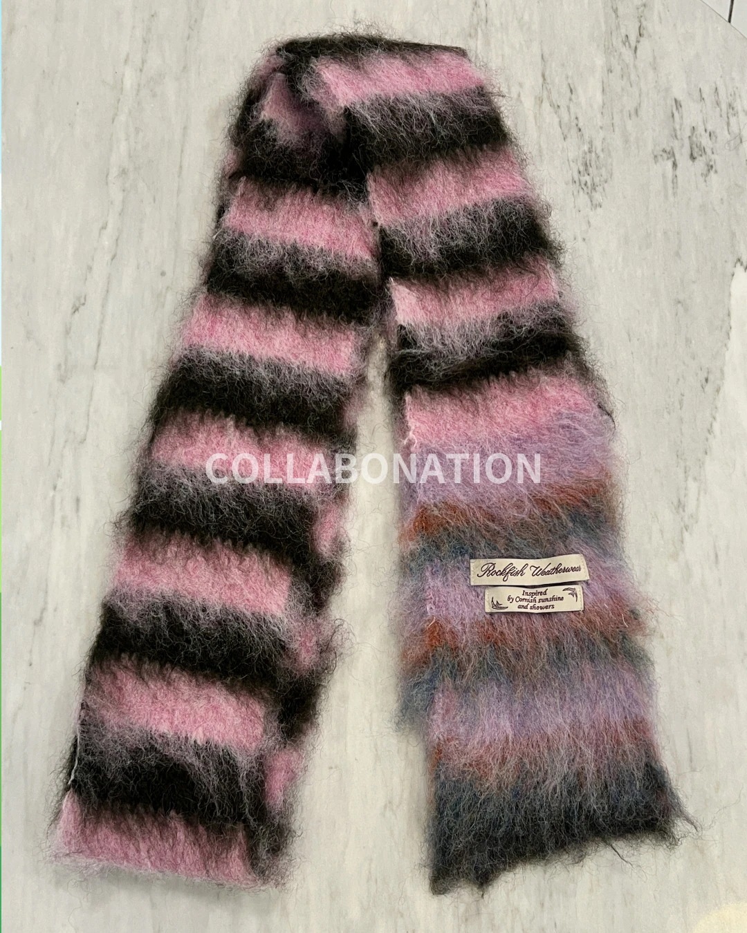 ROCKFISH WEATHERWEAR ストライプシャギーマフラー Qoo10 rockfish weatherwear STRIPE SHAGGY ストライプ