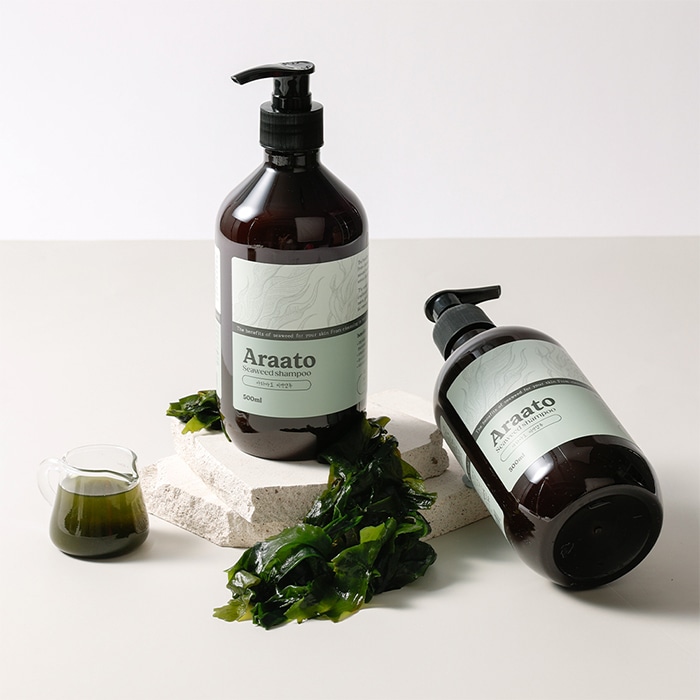問題性頭皮ケア 頭皮クレンジング 髪の強化 生海藻10%高濃度 アラアトミ生藻シャンプー シトラス 500ml 1個+7ml 3個(26.2.25) 5,924円
