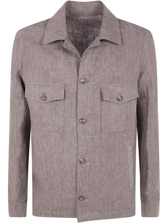 BARBA Men Jacket PARK 53050 0028 DARK BROWN