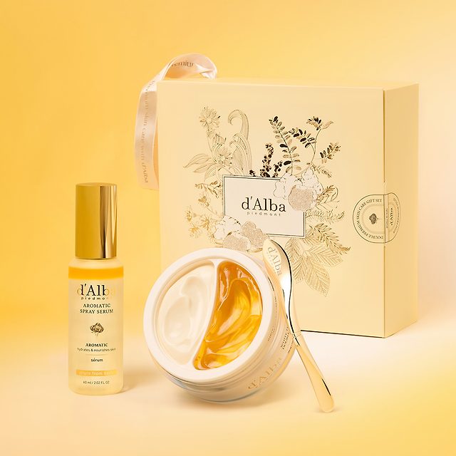 [ダブルスパチュラ贈呈]「プレミアム2種」アロマティックミストセラム60ml + ダブルクリーム70g ギフトセット