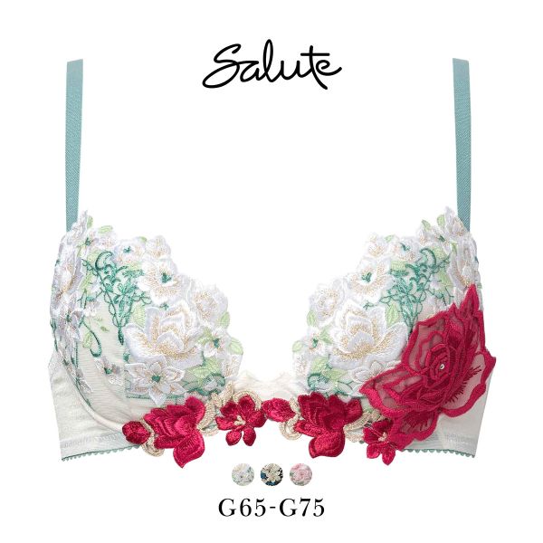 ワコール サルート 16グループ 16G フロントエックスプラス ブラジャー G 谷間 Wacoal