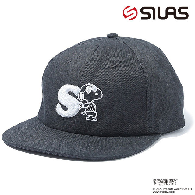 ピーナッツ ジョークール キャップ [110252051003] SILAS×PEANUTS JOE COOL CAP メンズ 帽子 フリーサイズ スヌーピー BLACK 正規取扱店