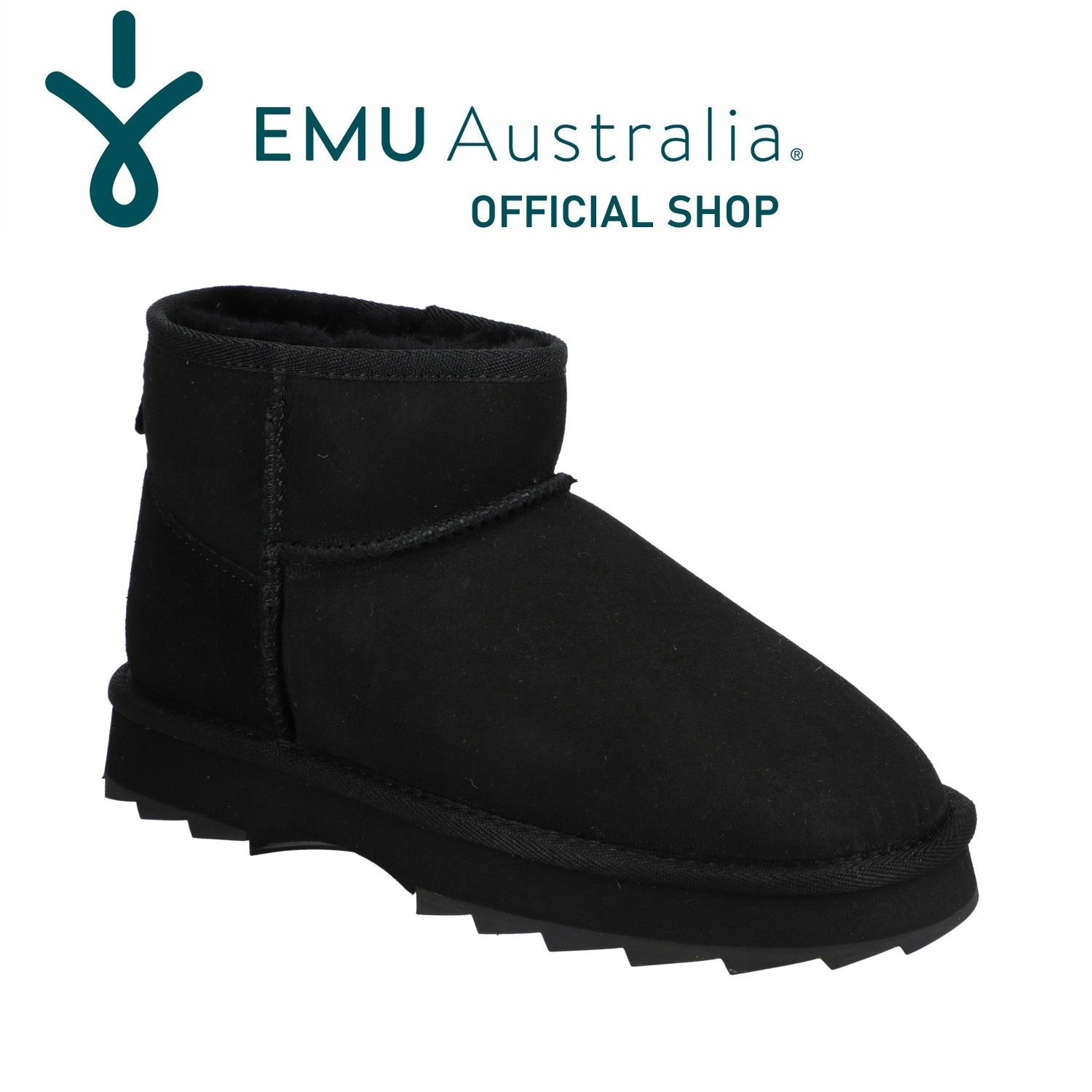 【公式】EMU Australia エミュ Sharky Micro ショート ブーツ シープスキン ムートン ファー 厚底 防寒 保温 撥水 レディース メンズ 秋 冬 正規 送料無料