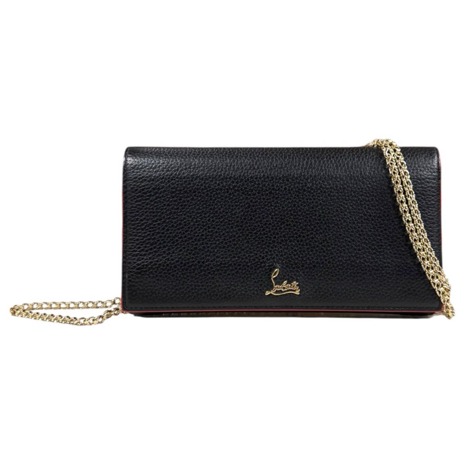 クリスチャンルブタン ショルダーバッグ レザー 1185068 ブラック Christian Louboutin 中古 美品