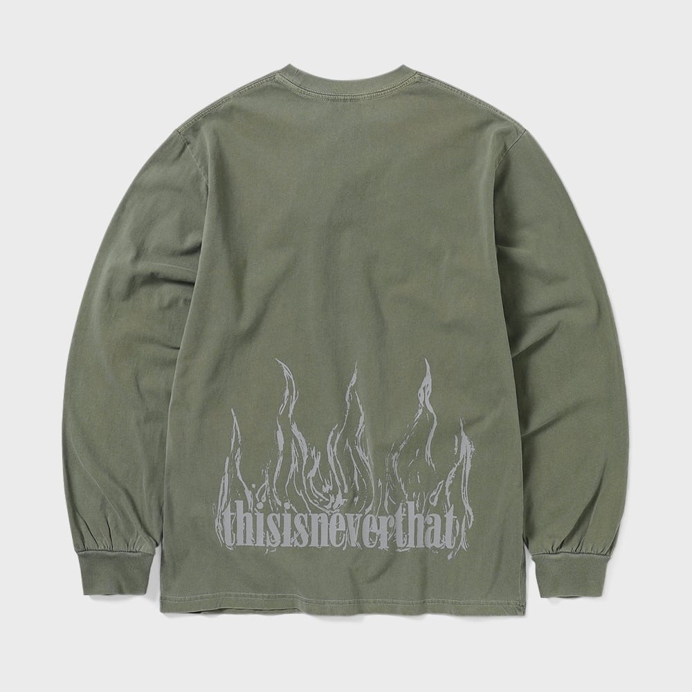 ディス・イズ・ネヴァー・ザト・フレイム・オニキス L/S ティー・マッド