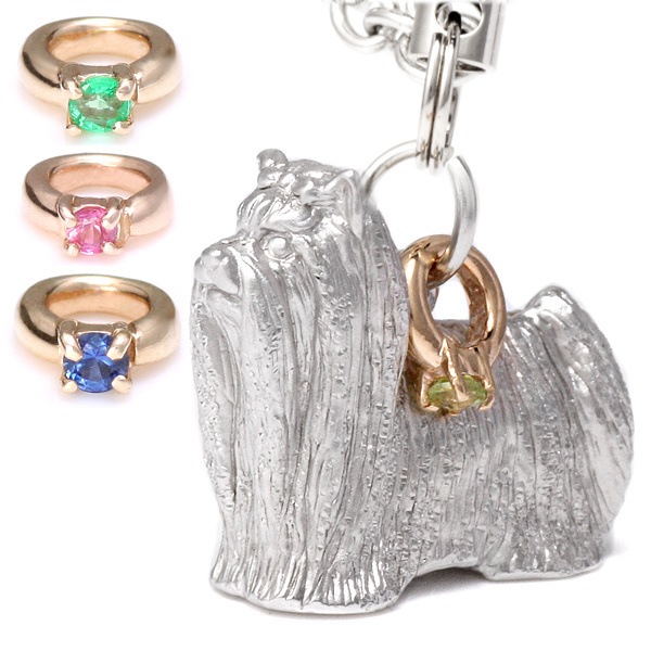 ヨークシャーテリア ストラップ 犬 ドッグ 誕生石 犬 楽ギフ_包装