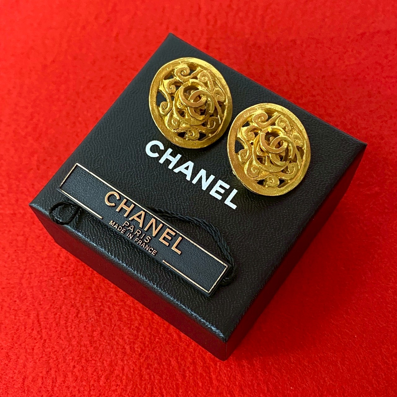 ヴィンテージ ココマークイヤリング GP ゴールド 18749