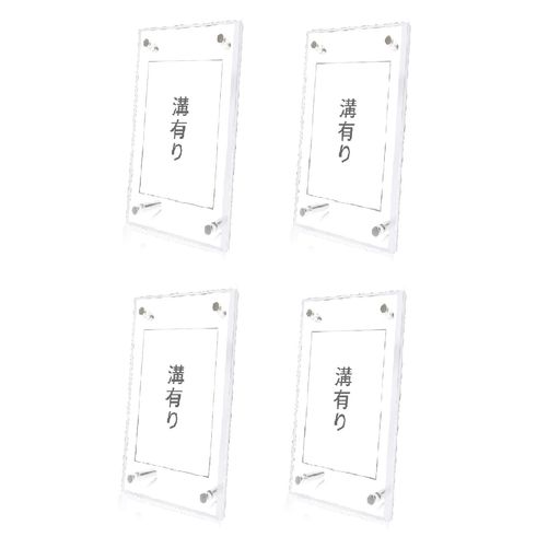 EOMMOE カードディスプレイケース アクリル(溝ありタイプ)スクリューダウン ローダー スタンド 付き トレーディングカードケース アクリルカードケース カードスタンド ディスプレイフレーム アク