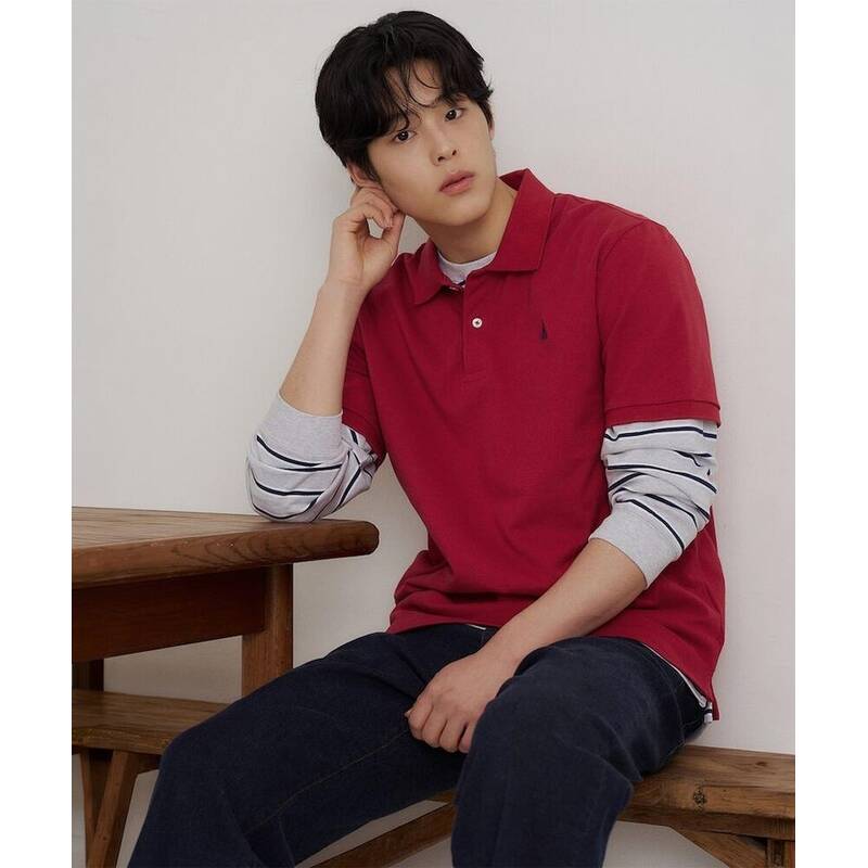 빈폴 BEANPOLE MEN 피케 칼라넥 반소매 티셔츠 - 레드 BC6242E716 405981 1758243