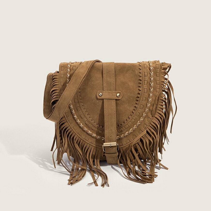 ショルダーバッグ 民族風 タッセル レディース 肩掛け 韓国 ファッション 雑貨 かわいい おしゃれ 北欧 送料無料 [K] (T)