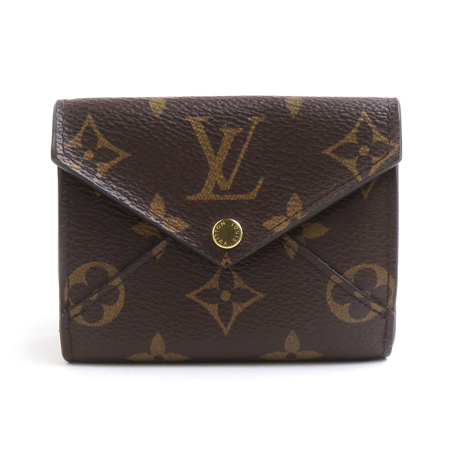 ルイ ヴィトン LOUIS VUITTON 三つ折り財布 コンパクトウォレット モノグラム ポルトフォイユ セレスト モノグラムキャンバス ブラウン/ピンク ゴールド レディース M81665 e61