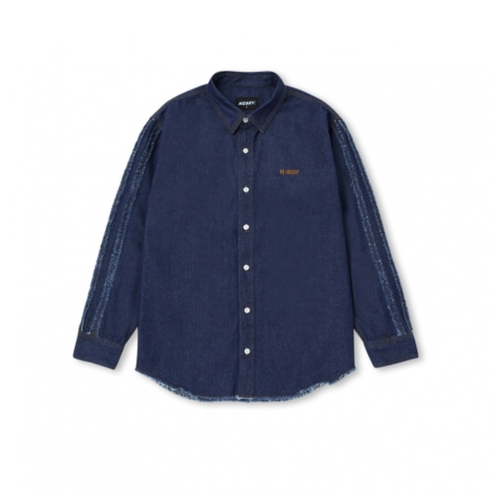 NERDY ユニニューヨークデニムシャツネイビー
