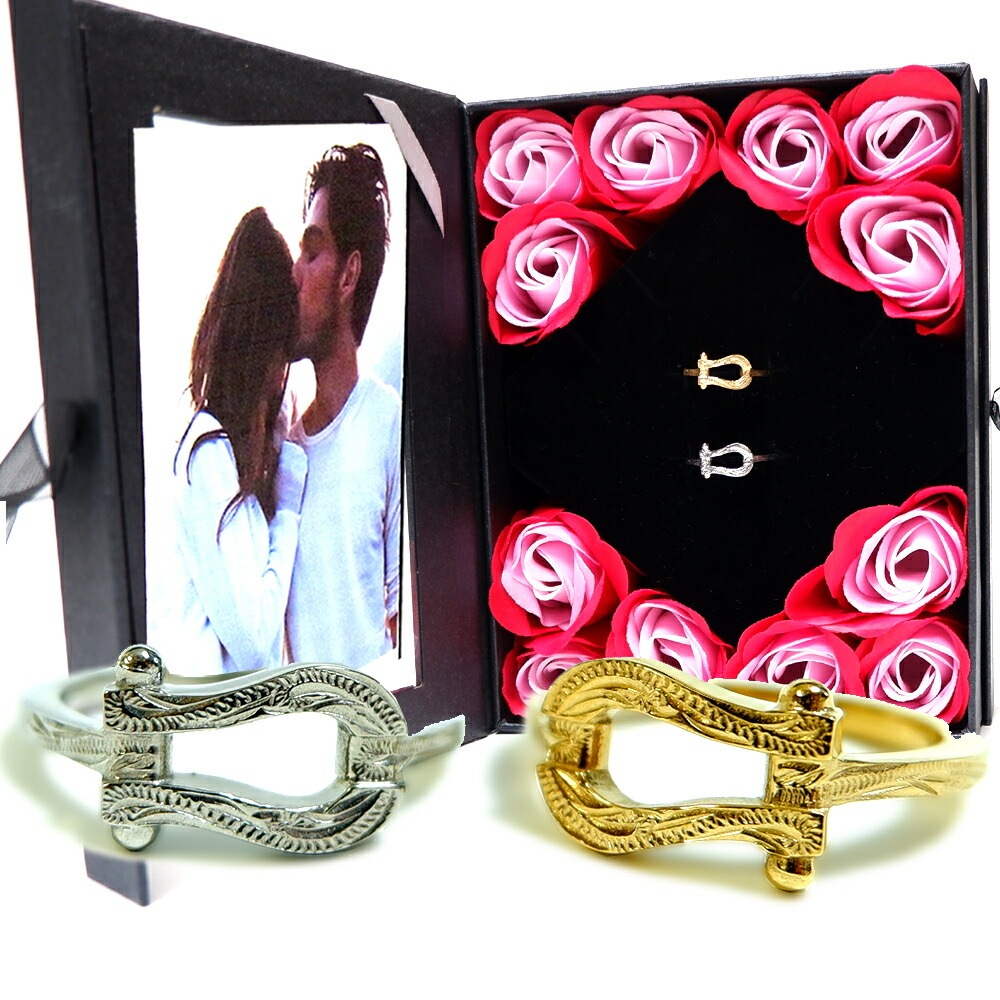 ペアリング ペアハワイアンジュエリー 指輪 馬蹄 ホースシュー カップル アレルギーフリー サージカ