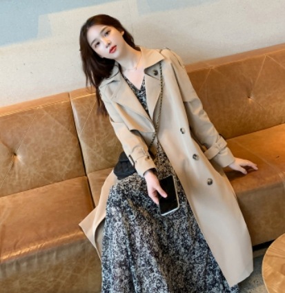 ロング丈トレンチコート アウター 袖あり 長袖 大人スタイル かっこいい 大人可愛い きれいめ シンプル 大人 上品 おしゃれ かっこいい 大人可愛い 大人女子 こなれ感 キュート 爽やか