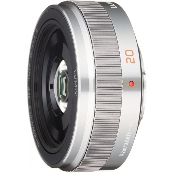 【中古】パナソニック Panasonic 単焦点レンズ マイクロフォーサーズ用 ルミックス G 20mm/F1.7 II ASPH. シルバー H-H020A-S