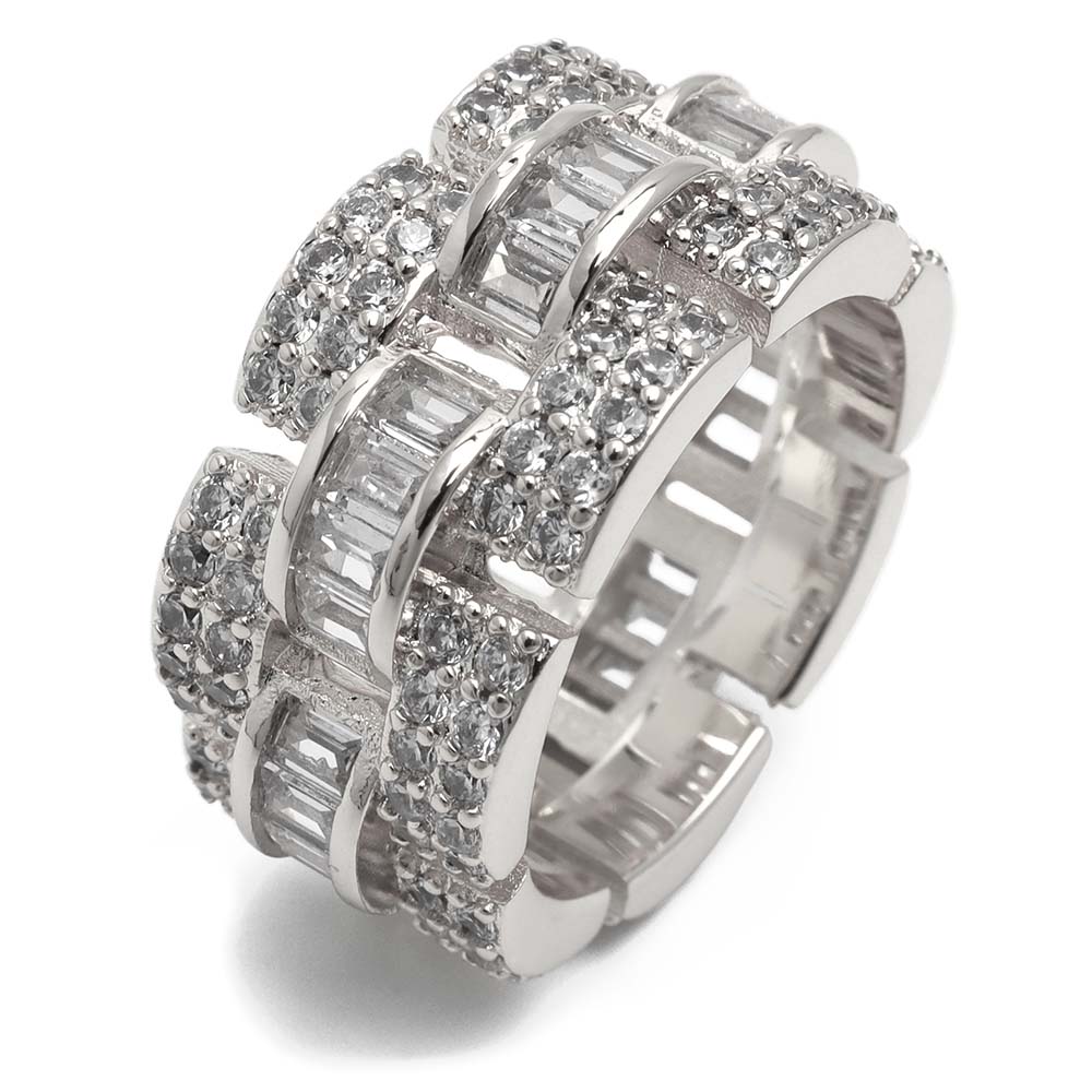 チェーンリング パヴェ [r302-silver]