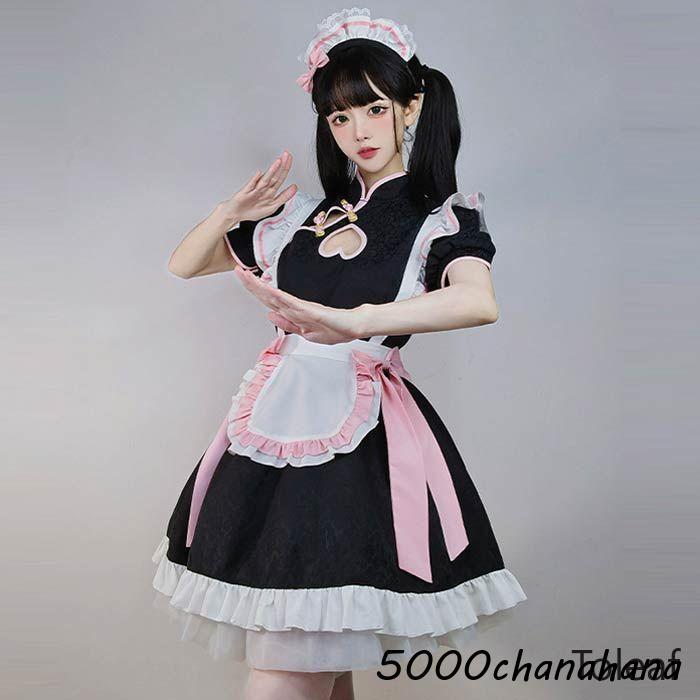 コスプレ メイド服 [本日のセール]コスプレ 半袖 チャイナ風 仮装 メイド服 レディース おすすめ 衣装 こすぷれ コスチューム 可愛い ワンピース コス