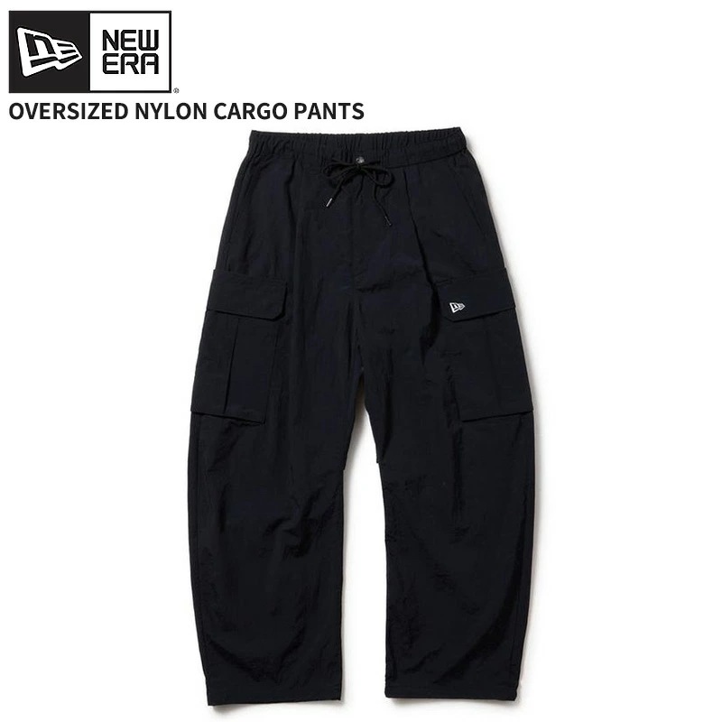 ニューエラ ユニセックス ナイロンカーゴパンツ NEW ERA オーバーサイズド ナイロン カーゴパンツ ブラック ボトムス ユニセックス 14682661 9,196円