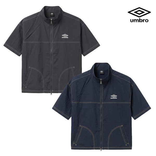 [] 26SS 店舗版 共用 クリスピー タスラン スタンドネック 半袖 フルジップ ジャケット UR221CJK57