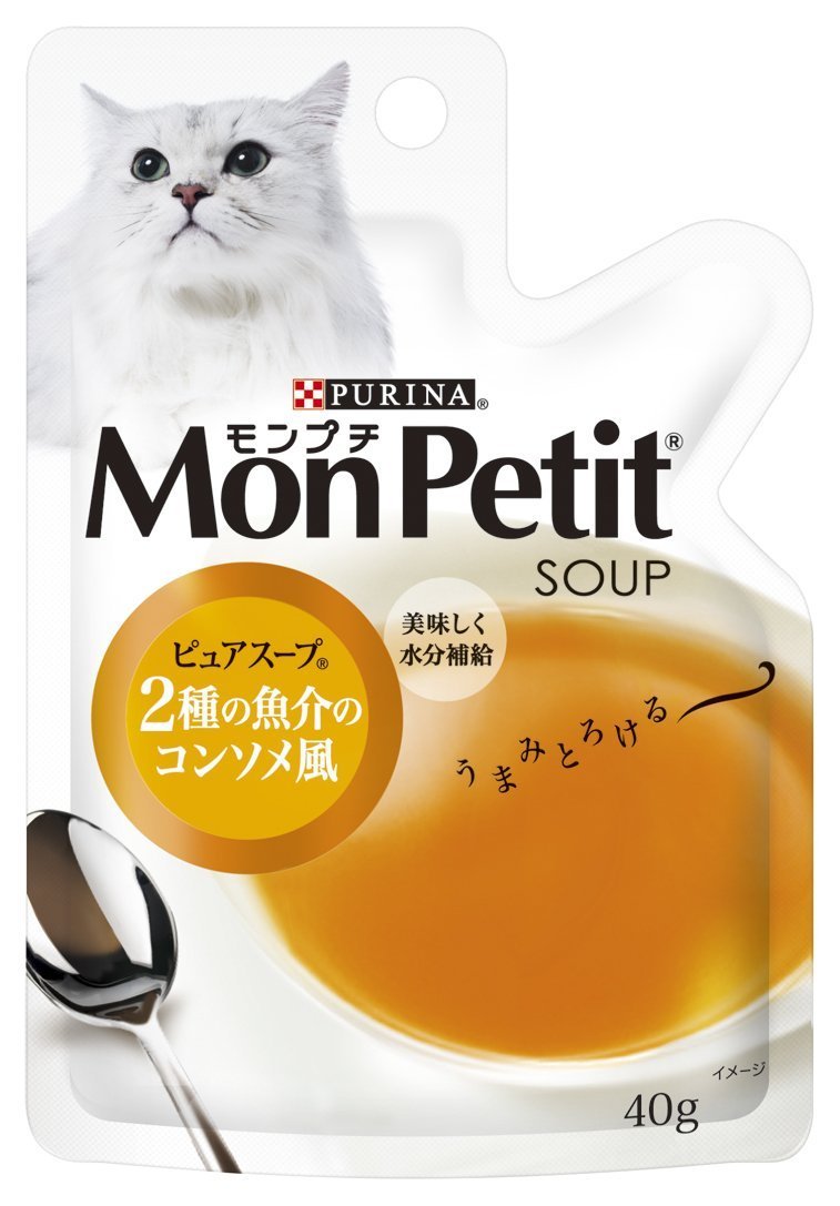 Qoo10] モンプチ モンプチ ピュアスープ パウチ 成猫用 ペット