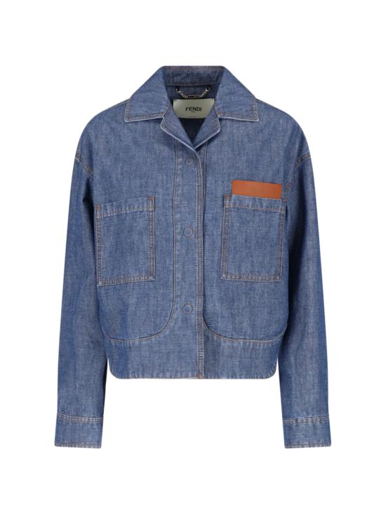 FENDI Women Jackets FLF861 AW8H F0QB0 Blue